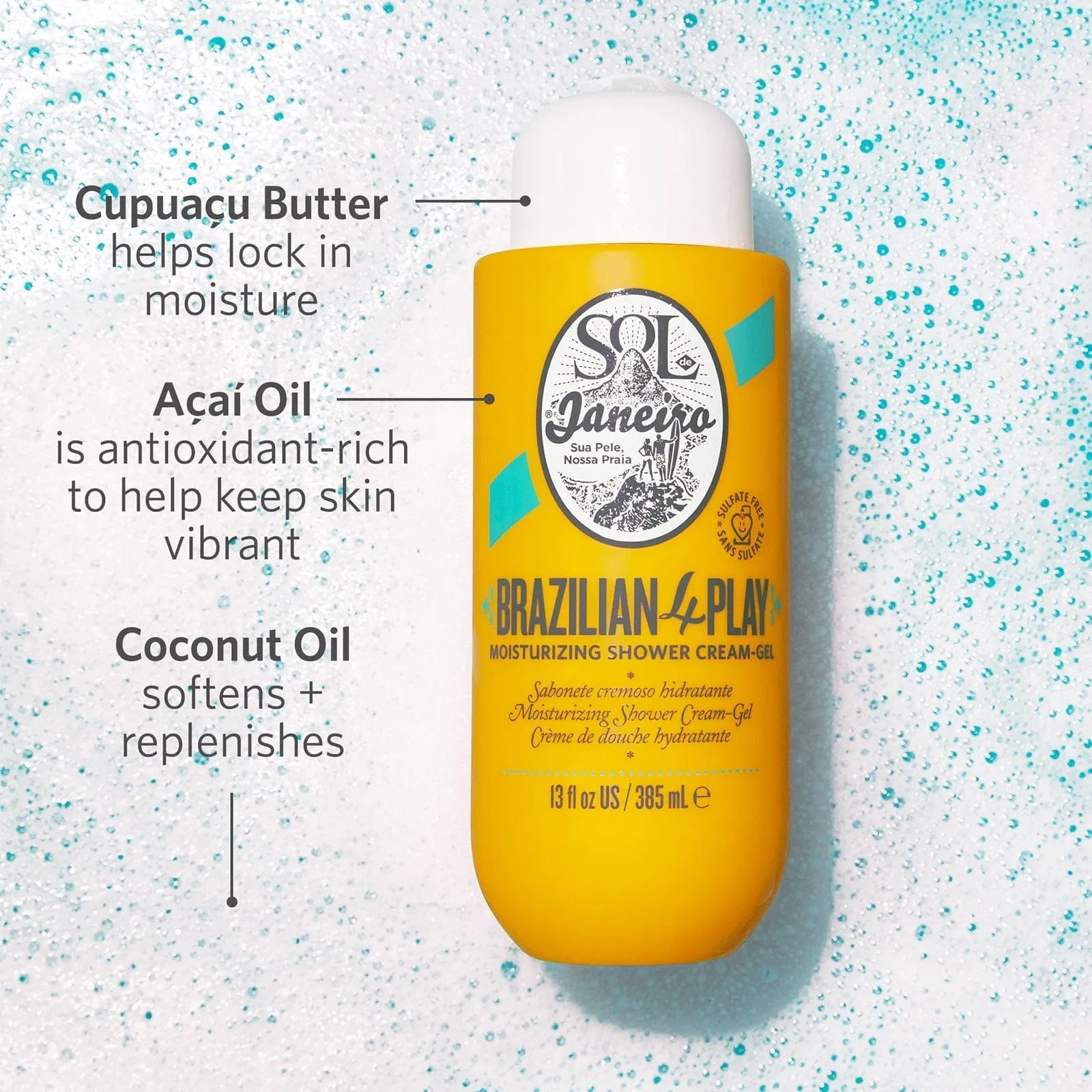 Brazilian Play Moisturizing Shower Cream-Gel - Image 4