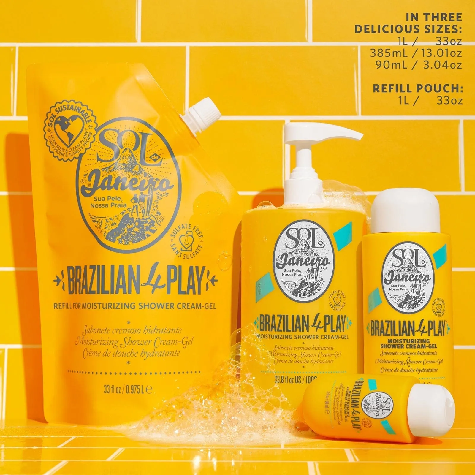 Brazilian Play Moisturizing Shower Cream-Gel - Image 9
